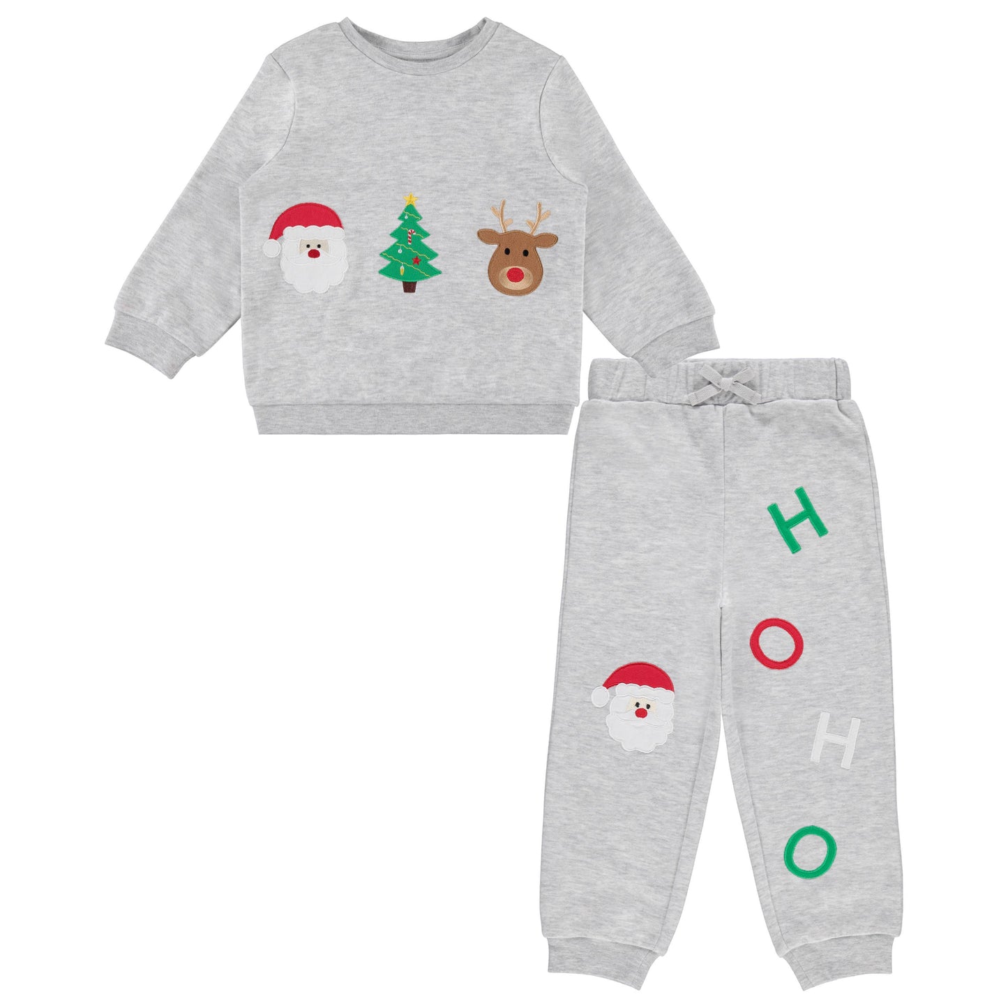 Good Lad Infant Boy Christmas Appliqued Holiday Overall Set
