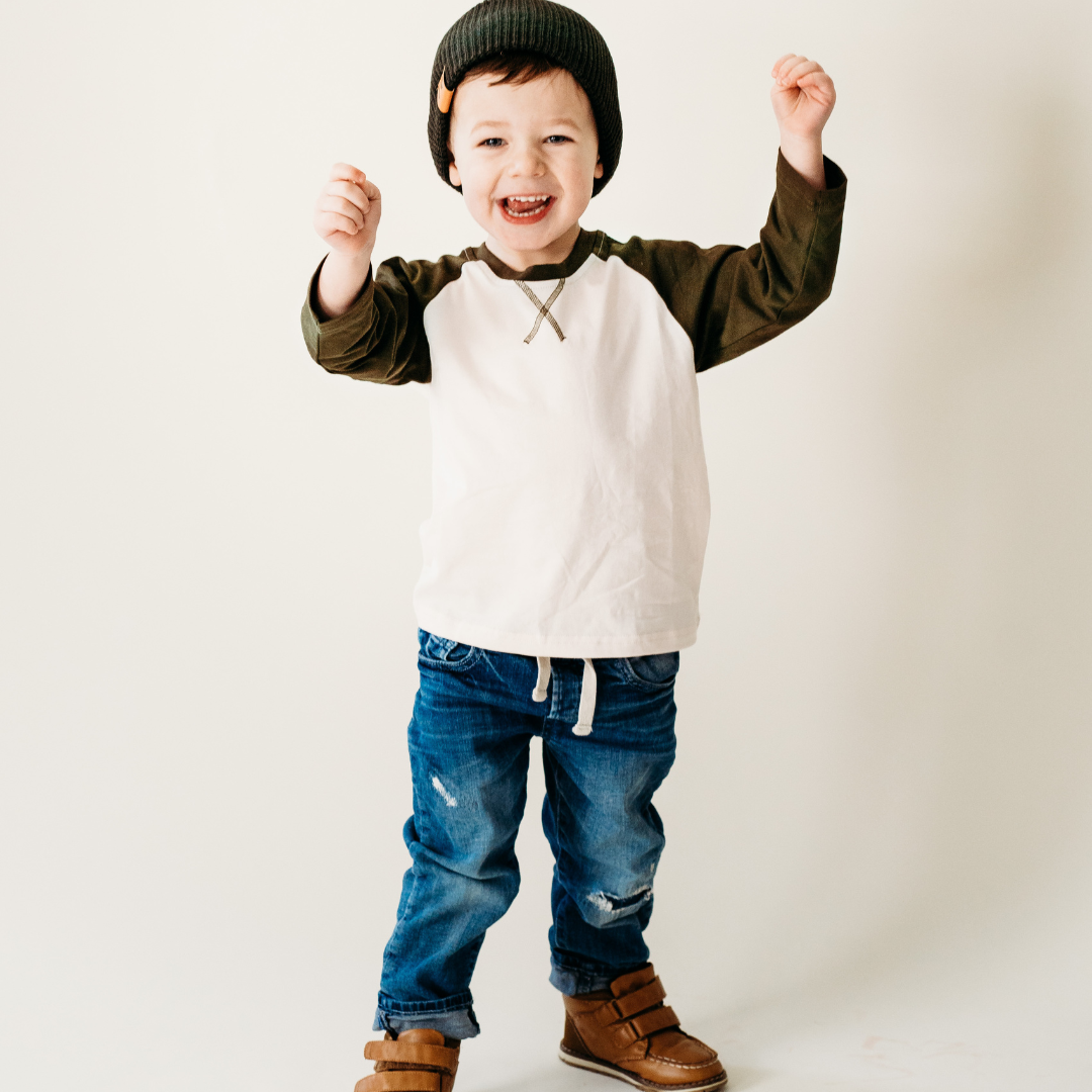 Raglan Baseball Green Tee