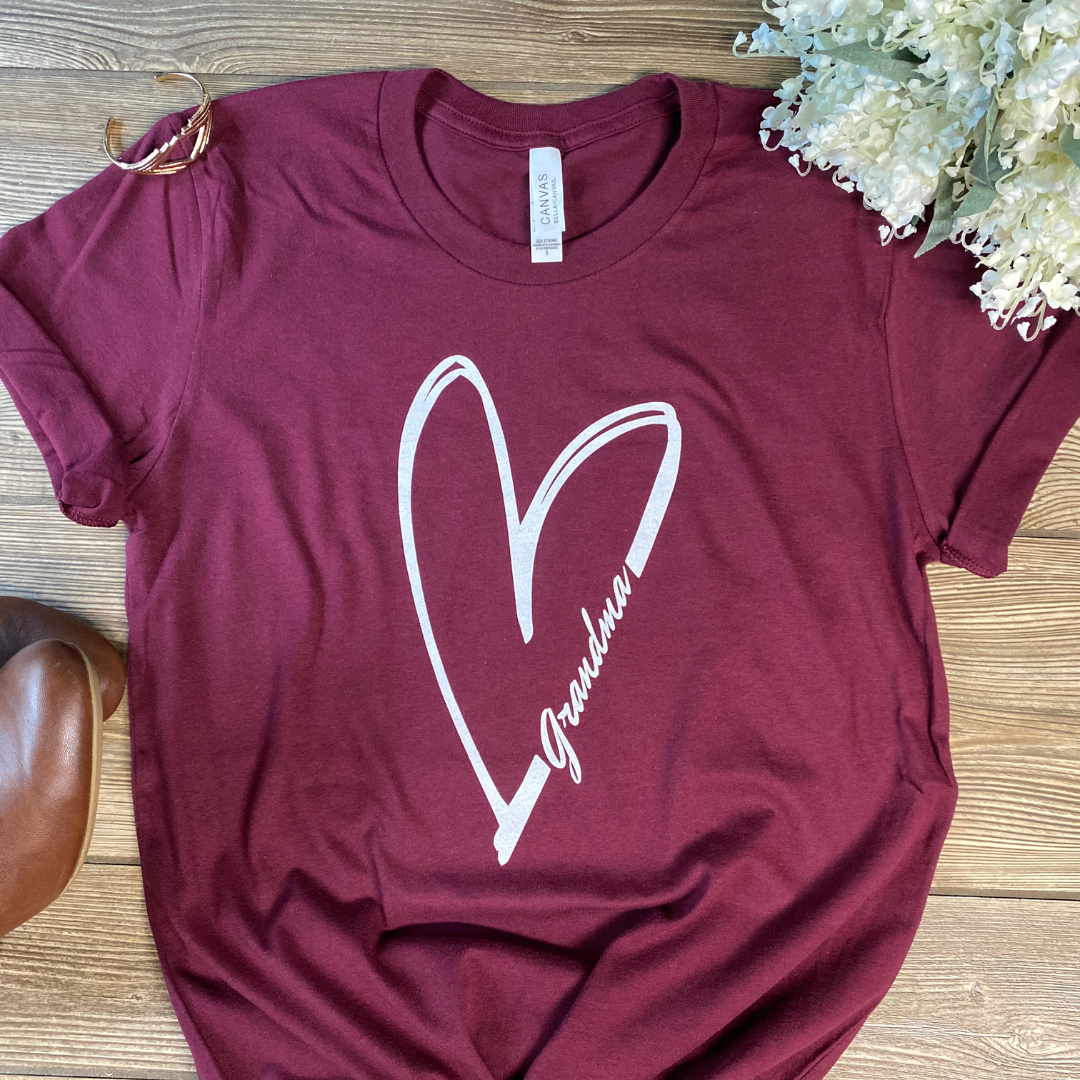 Maroon Grandma Tee