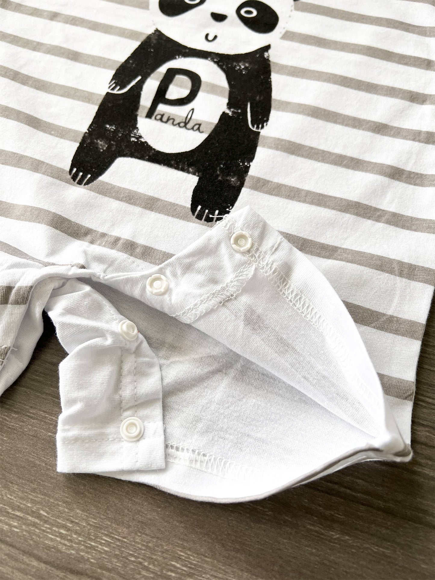 Panda Cotton Baby Romper & Hat 2pc Set