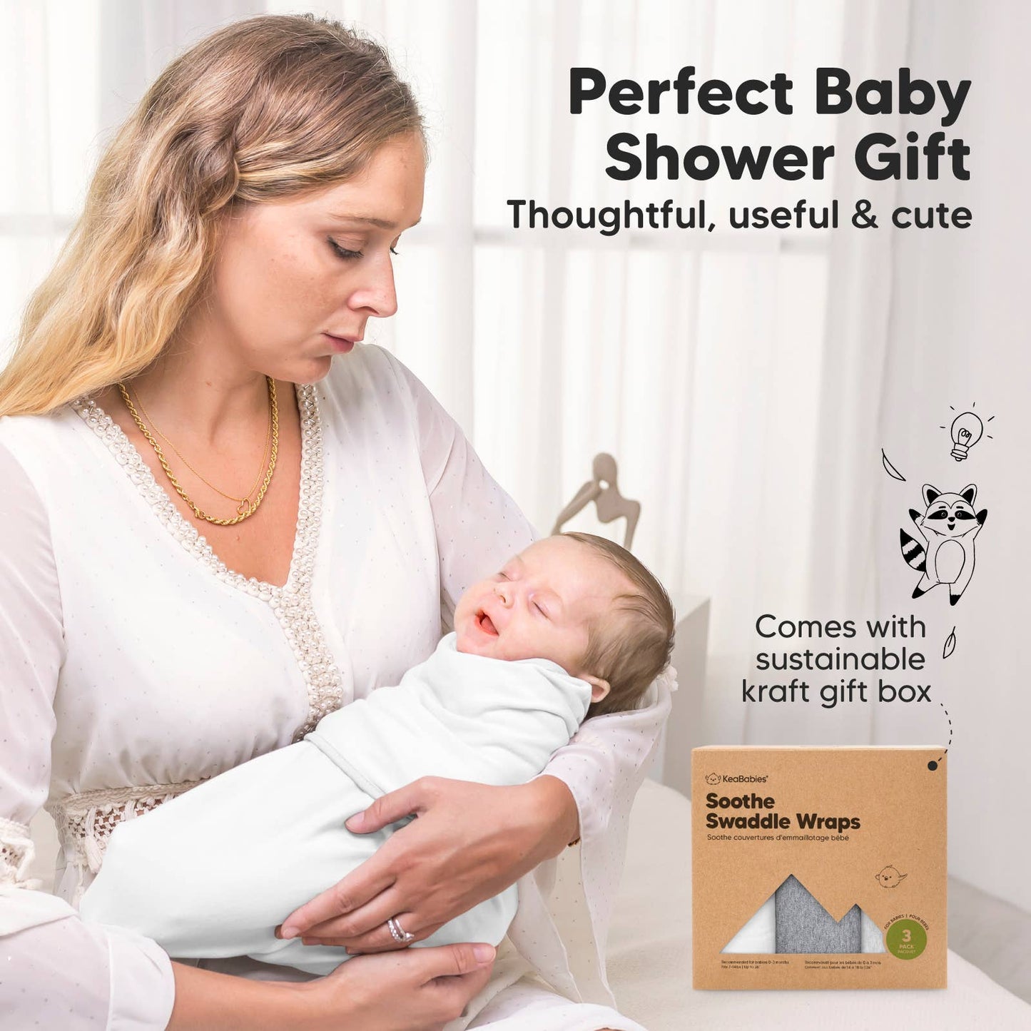 3pk Soothe Baby Swaddles & Sleep Sack
