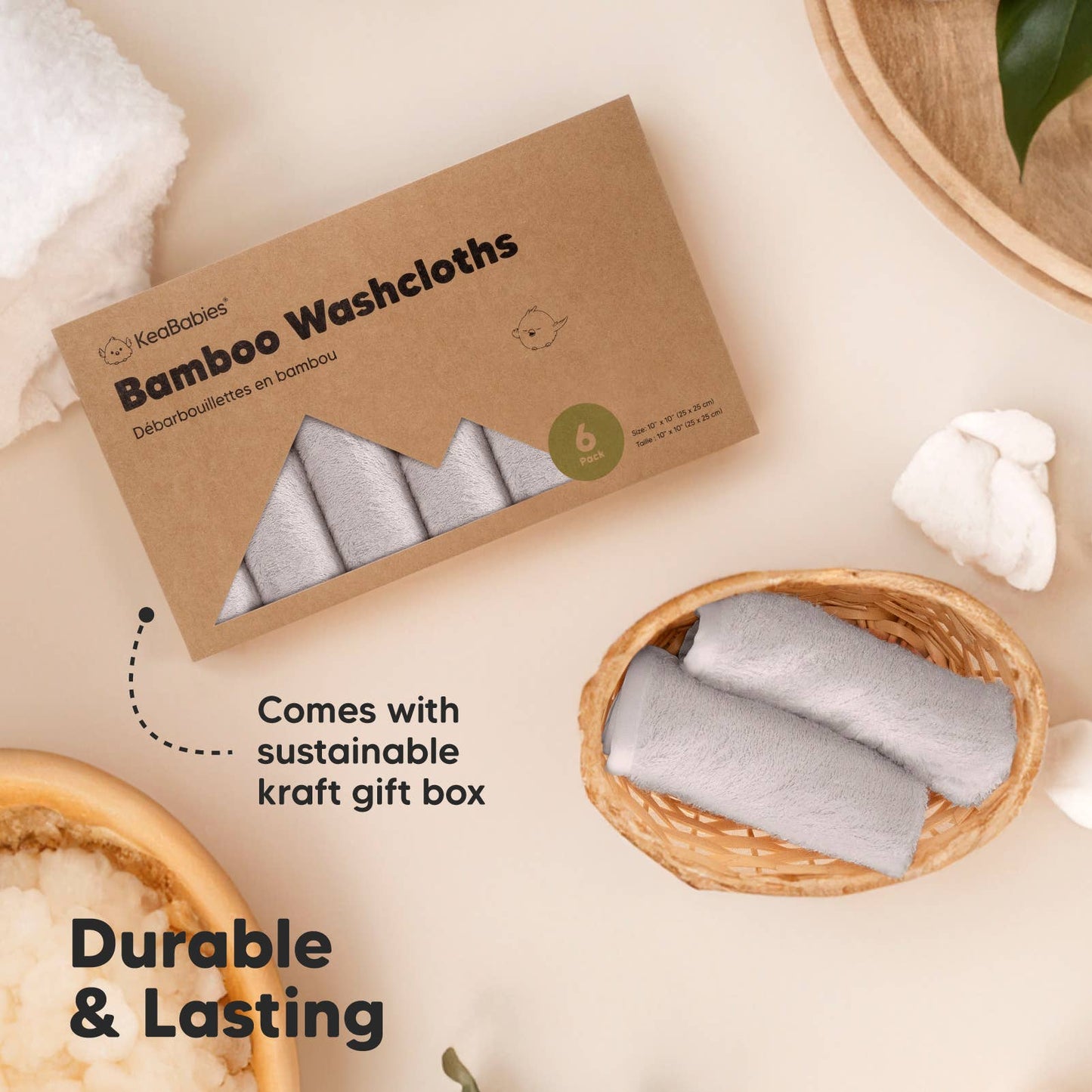 6-Pack Baby Wash Cloths