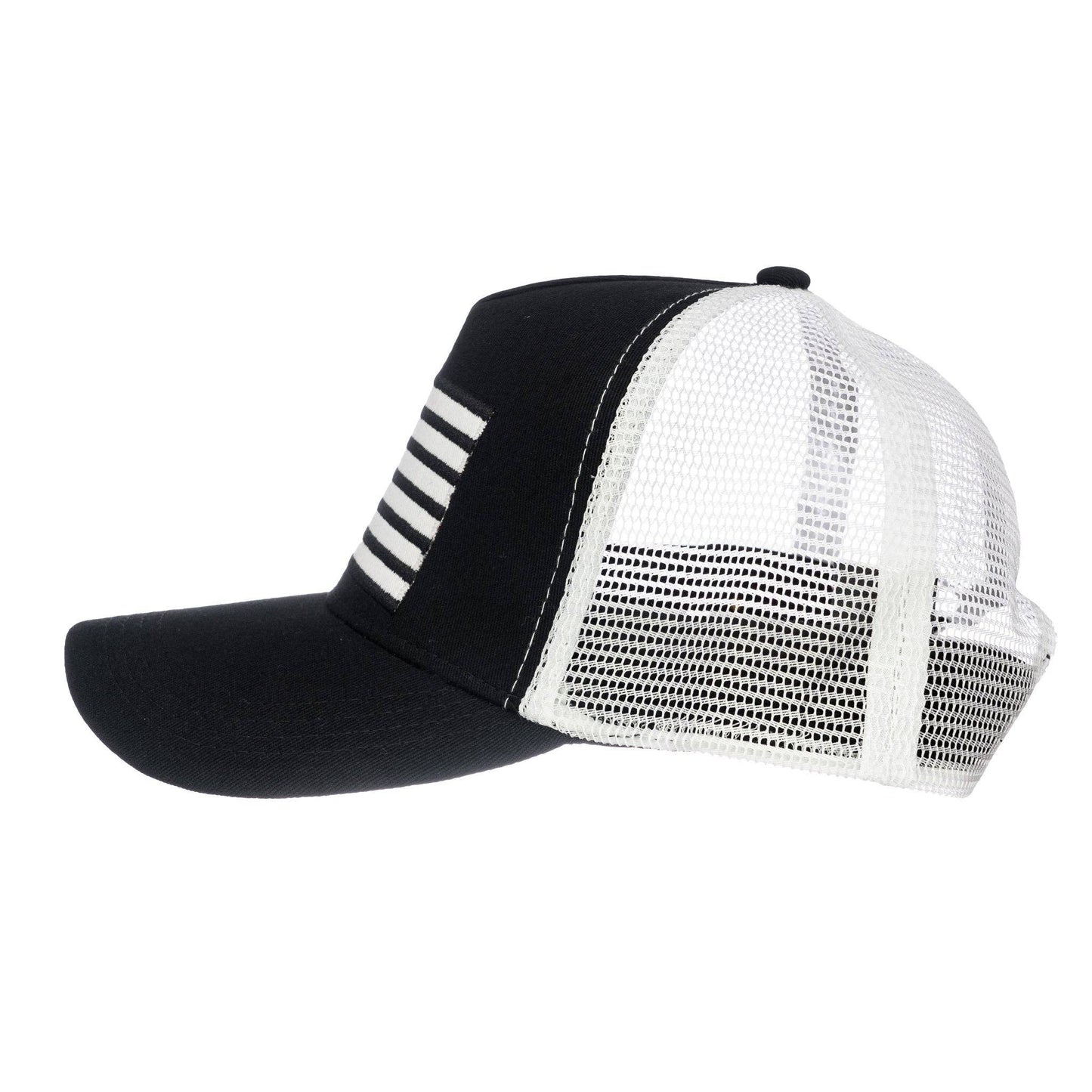USA Flag White Mesh Knuckleheads Sun Mesh Baseball Cap