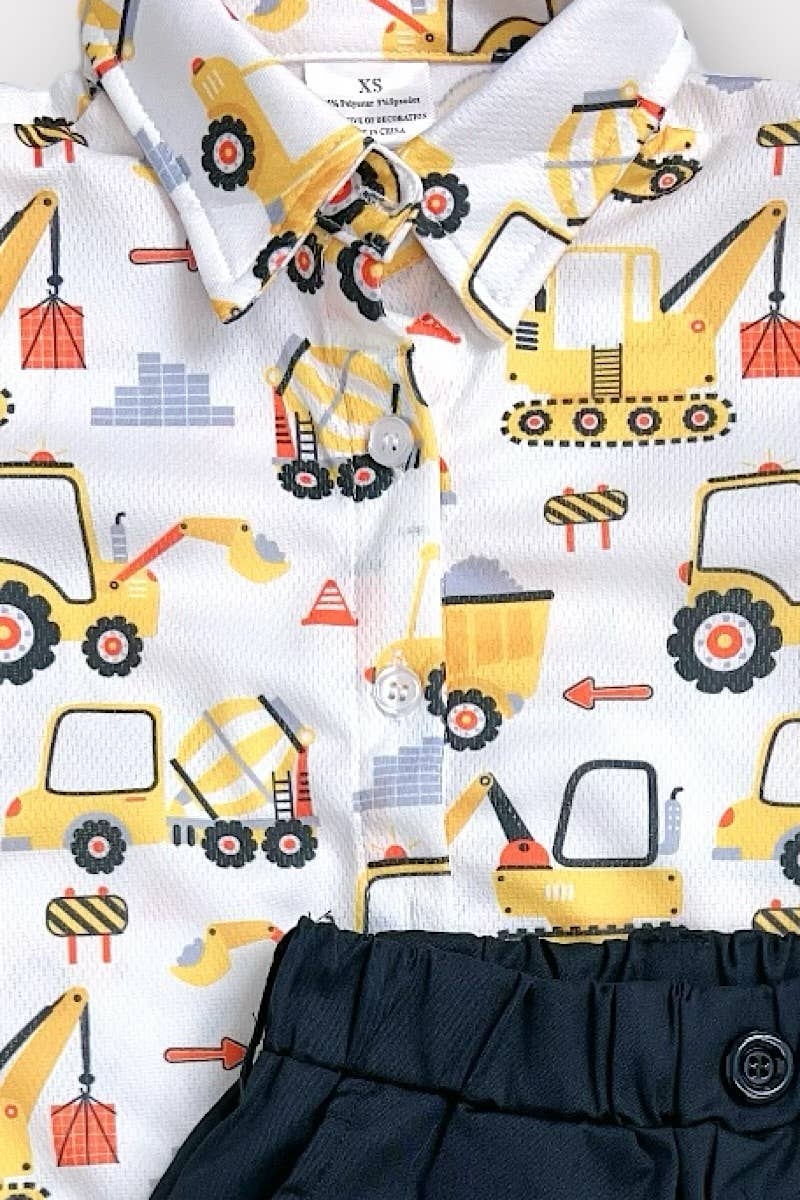 Construction Truck 2pc Short Set