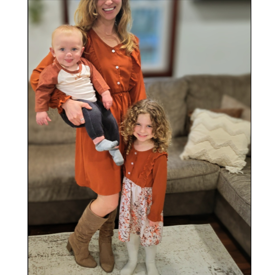 Women's Toffee Brown Midi Mommy & Me Dresses