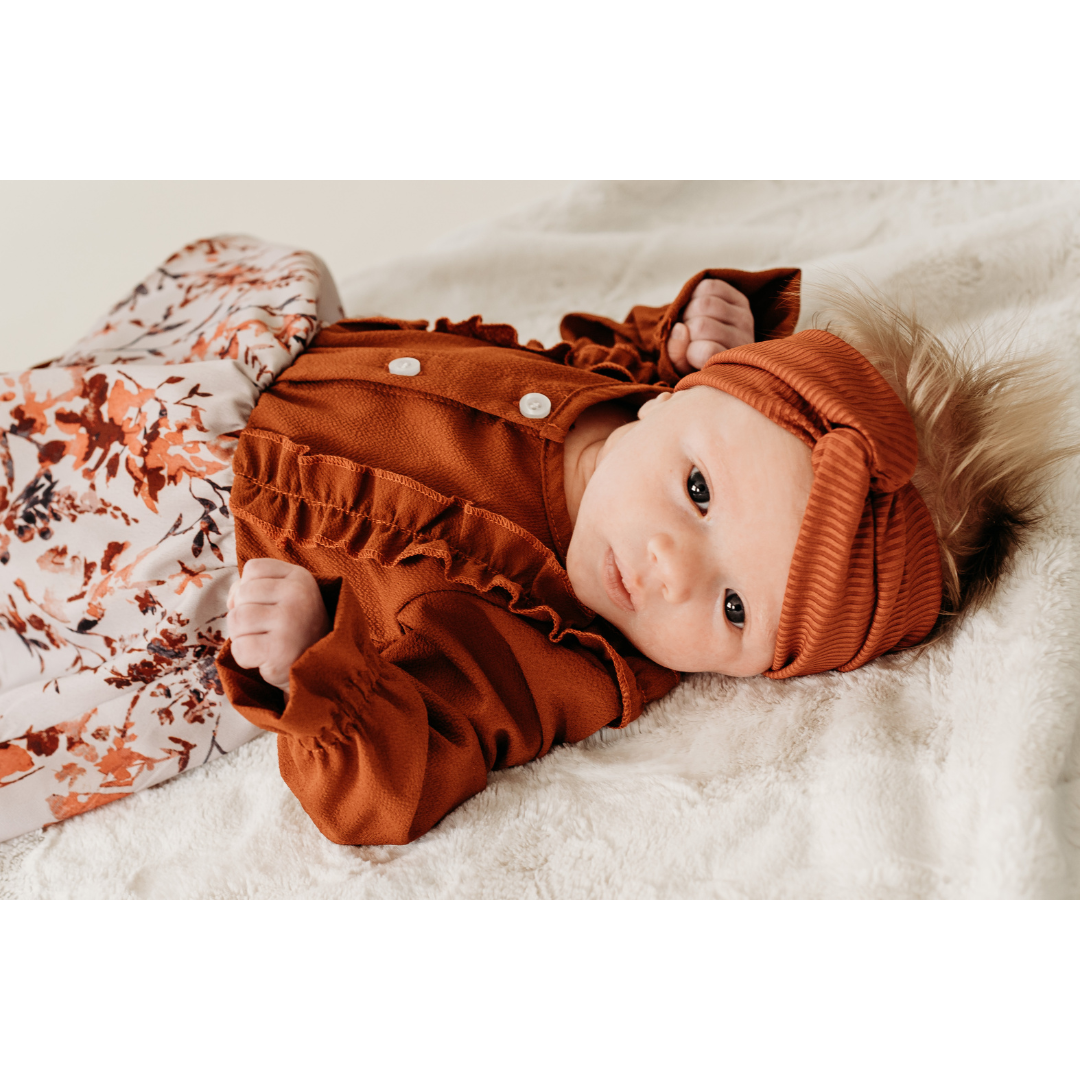 Infant Toffee Brown Midi Mommy & Me Dress