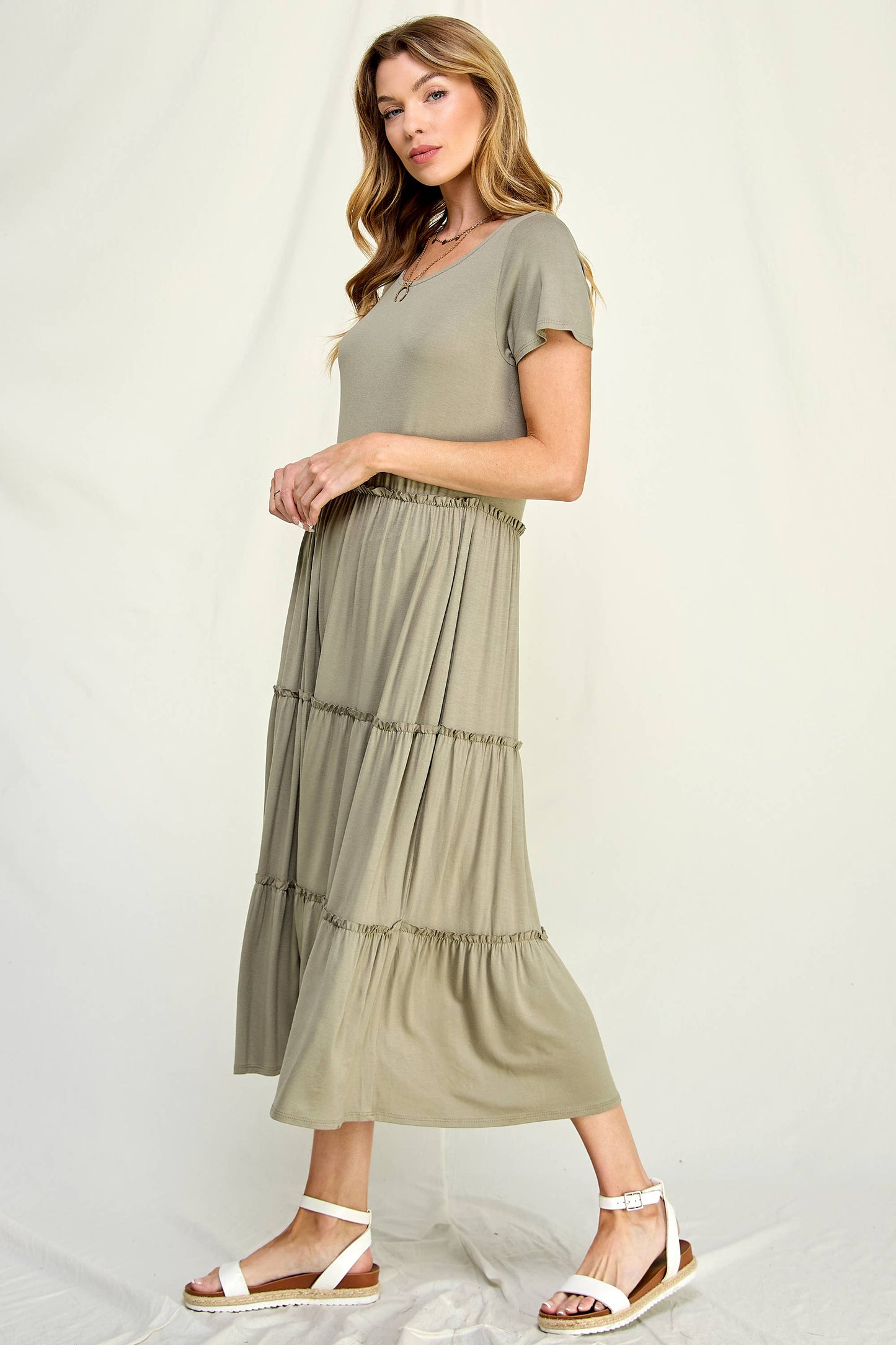 Light Olive Dress