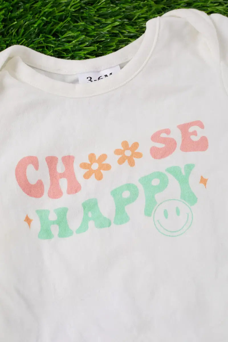 Choose Happy Emoji Printed 2 pcs Baby Set.