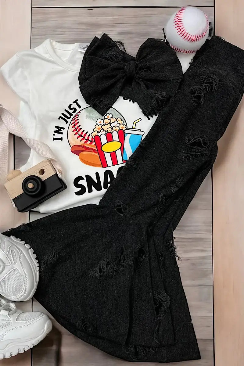 Charcoal Distressed Pants