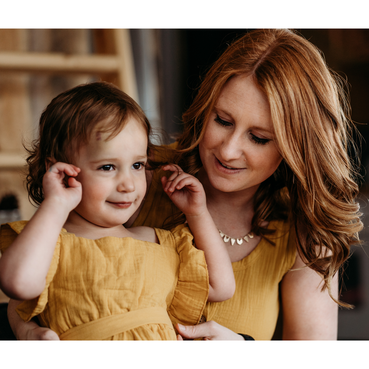Girls Yellow Maxi Matching Mommy & Me Dress