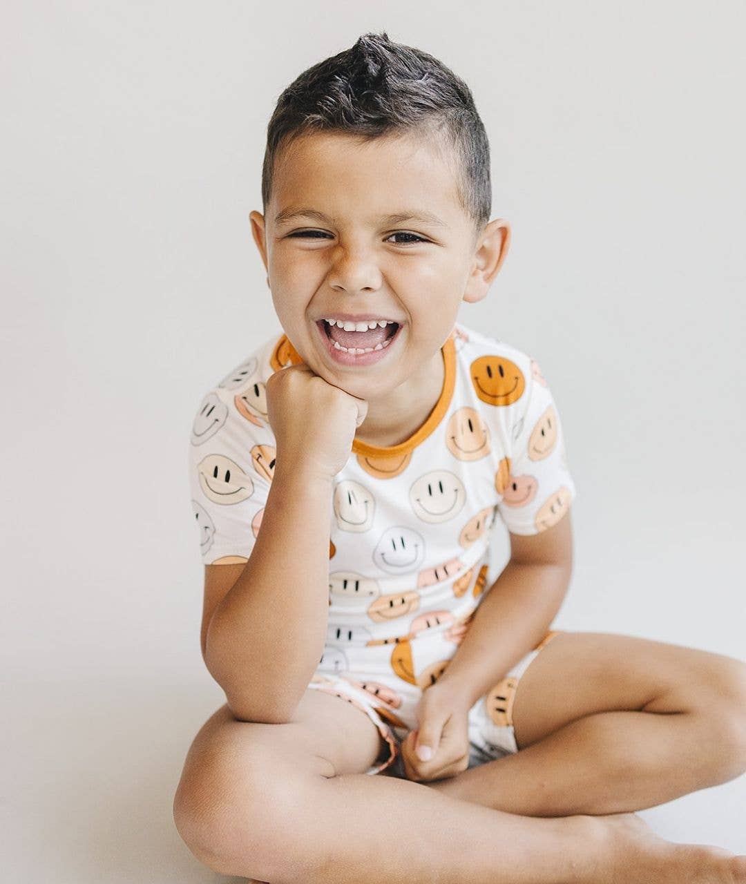 Smiley Bamboo 2pc Shorts Set