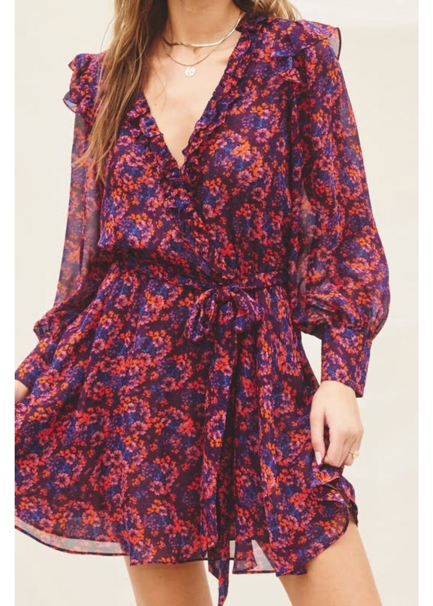 Ruffle Floral Dress