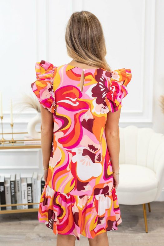 Abstract A-Line Dress