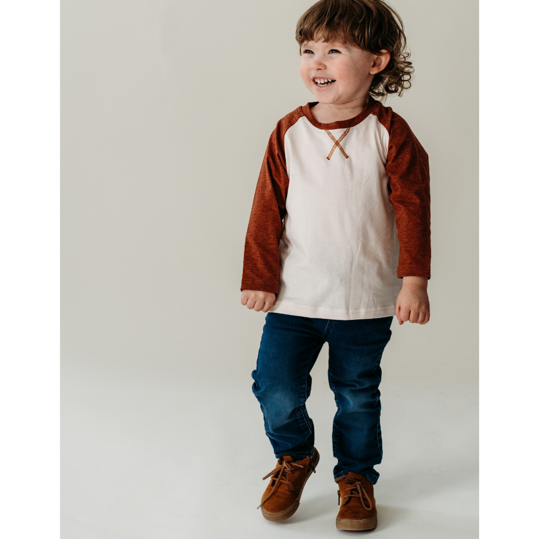 Raglan Baseball Brown Tee