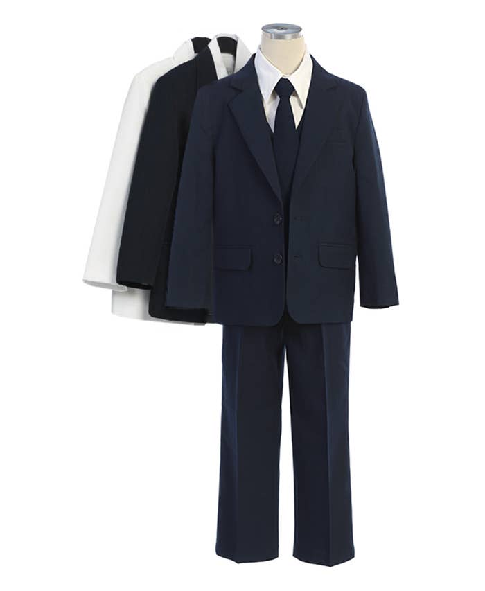 5pc slim fit boys suit set