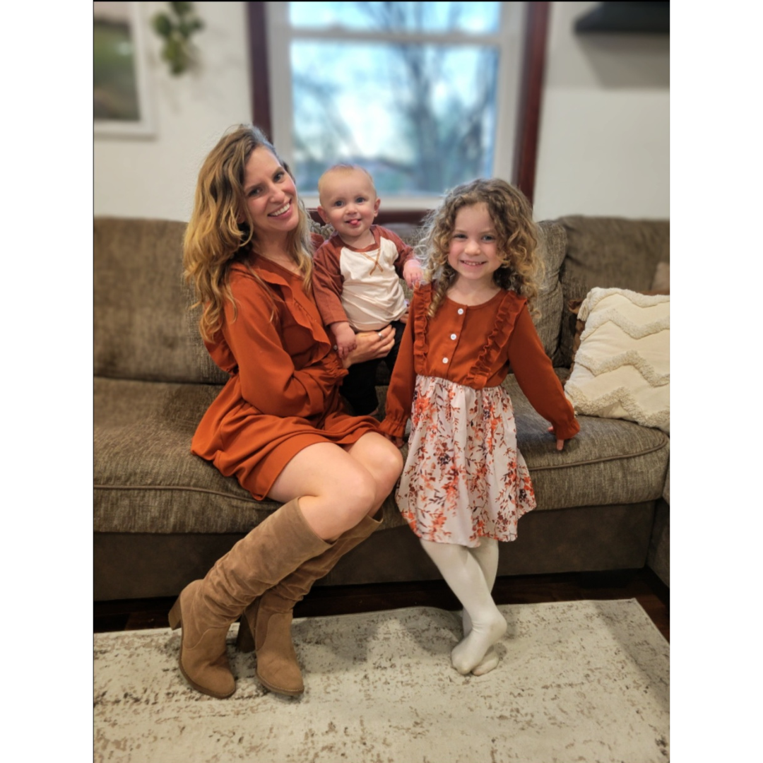 Women's Toffee Brown Midi Mommy & Me Dresses