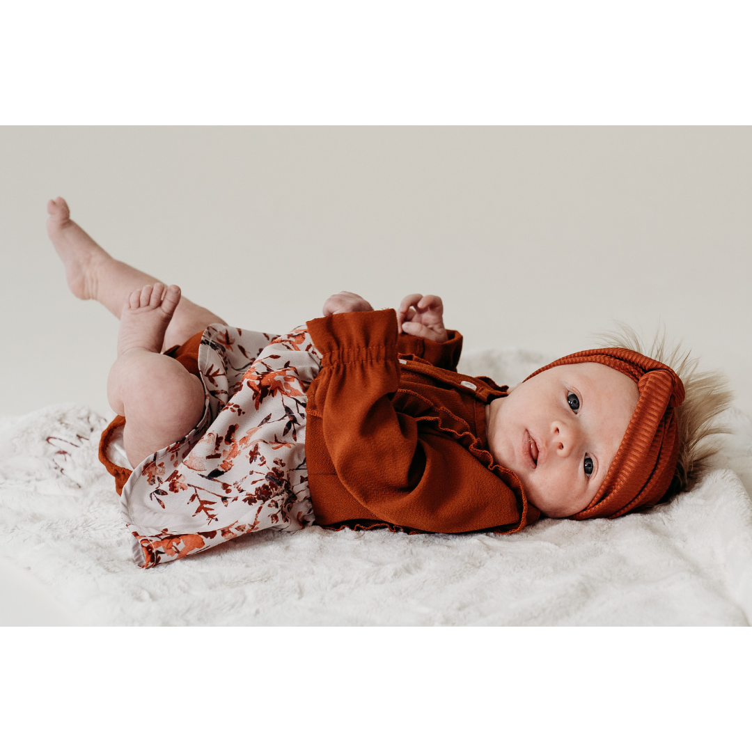 Infant Toffee Brown Midi Mommy & Me Dress