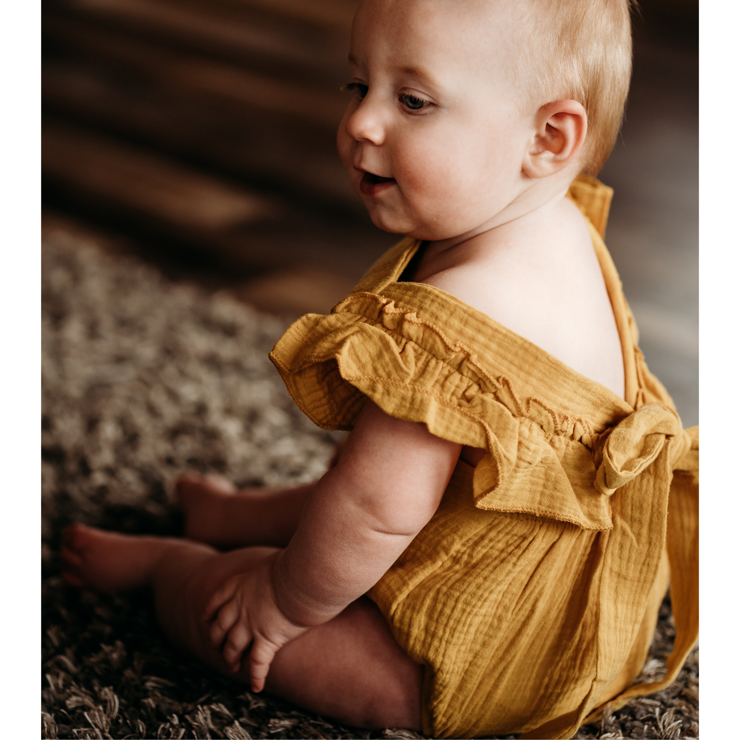 Girls Yellow Maxi Matching Mommy & Me Dress