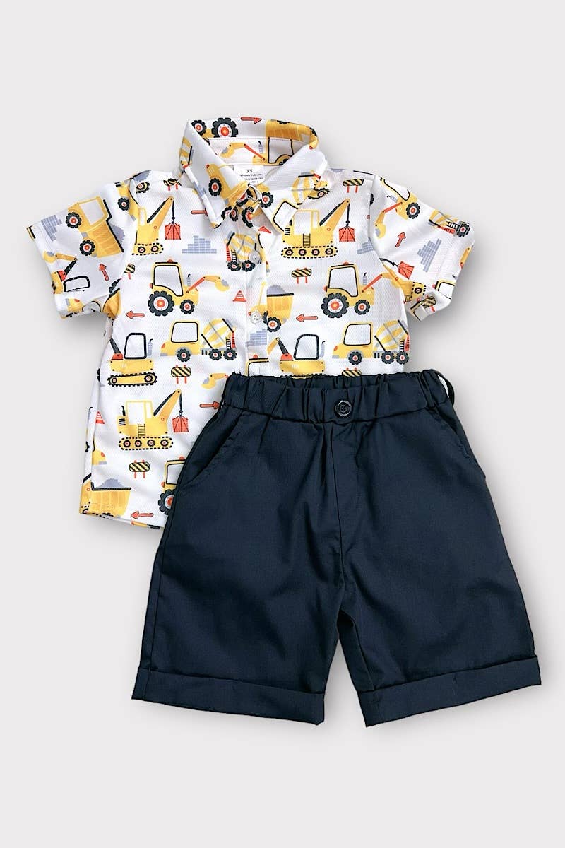 Construction Truck 2pc Short Set