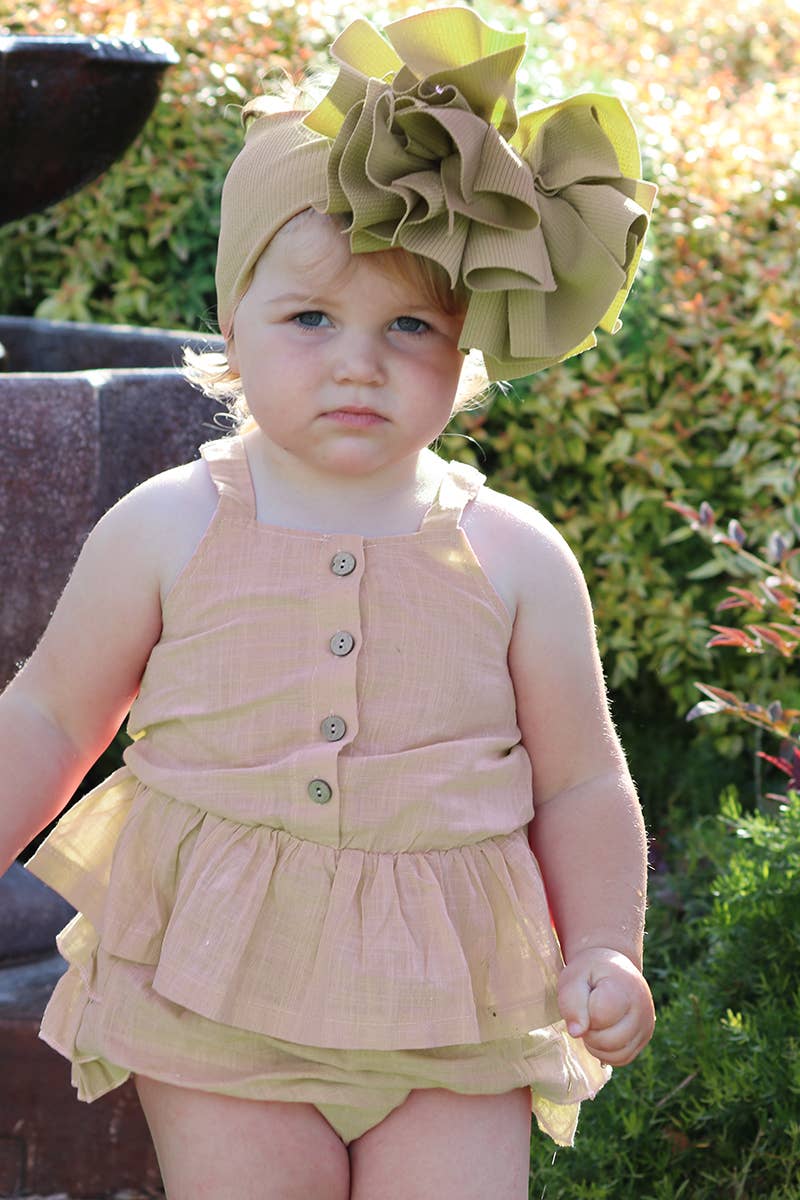 Ivory Ruffle Tank Top & Ruffle Bloomers