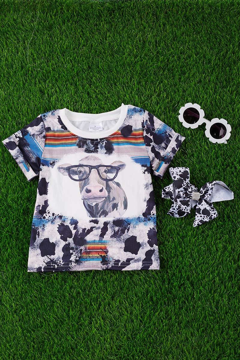 Cow with Glasses Tee