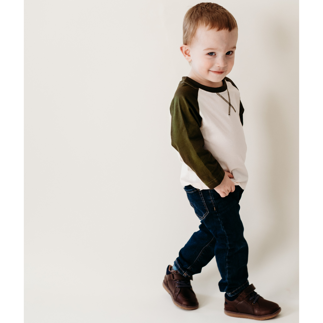 Raglan Baseball Green Tee