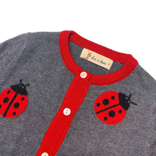Ladybug Wooly Cardigan