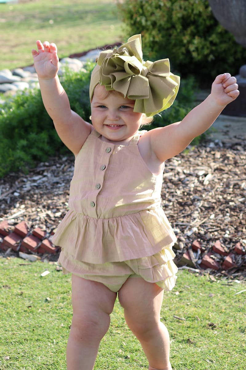 Ivory Ruffle Tank Top & Ruffle Bloomers