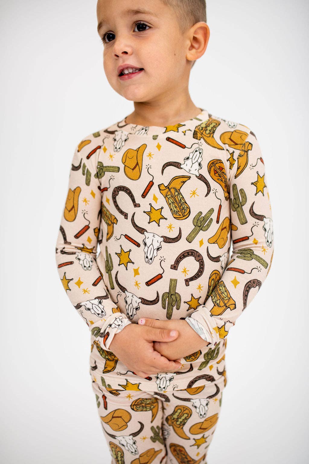 Burkie Baby Cowboy Western Bamboo Pajama Set