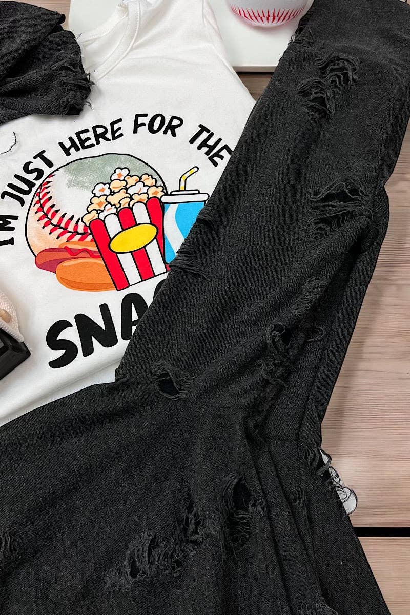 Charcoal Distressed Pants