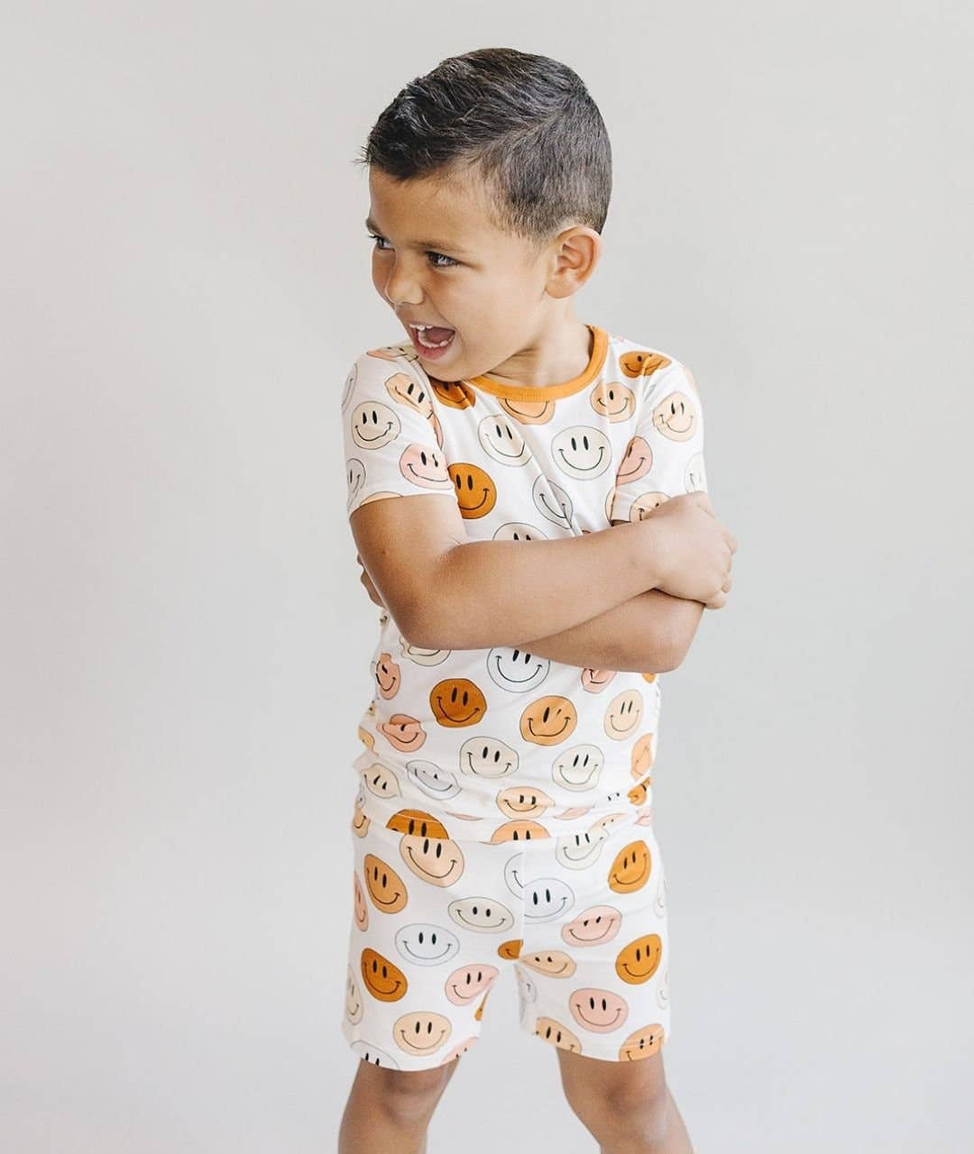 Smiley Bamboo 2pc Shorts Set