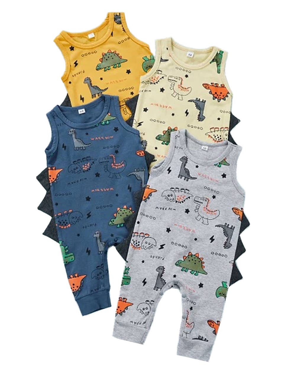 Dinosaur Print Baby Romper