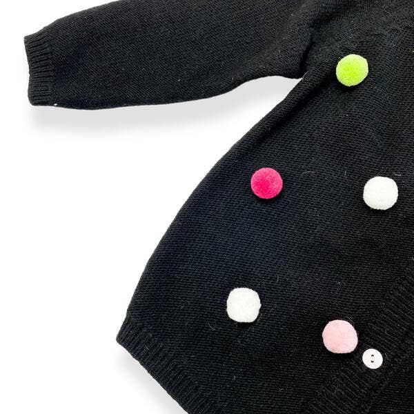 Pom Pom Wooly Cardigan