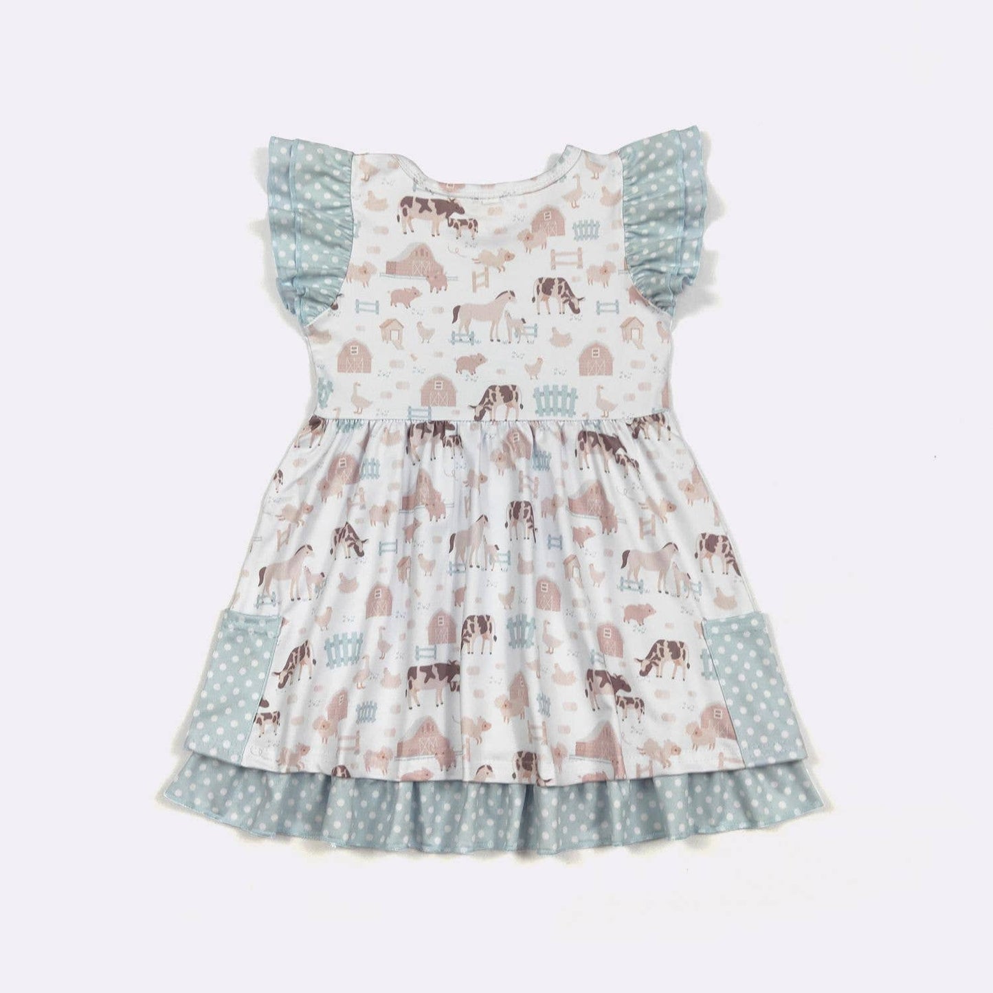 Barnyard Blue Girls Dress