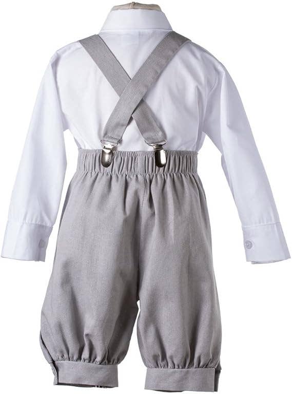 Little Boys poly cotton rayon linen suspender knickers