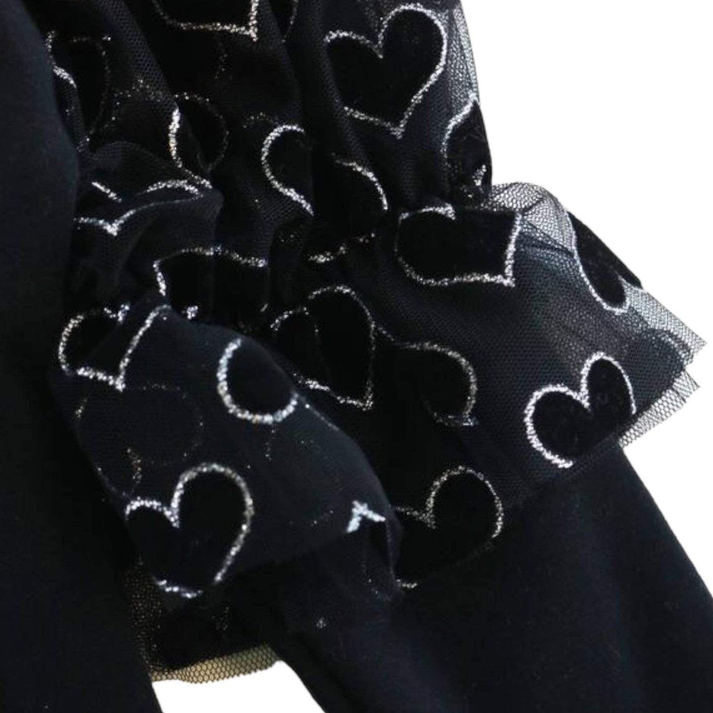 Velvet Heart Mesh Sleeve Top