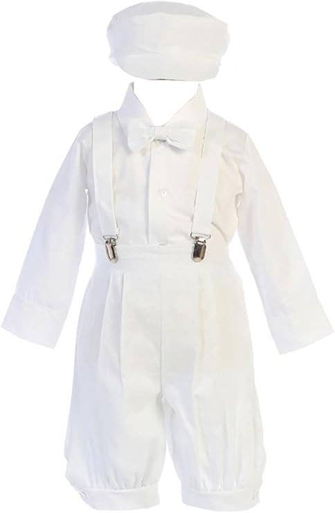 Little Boys poly cotton rayon linen suspender knickers