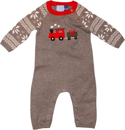Good Lad Newborn Boys' Holiday Sweater Onsie