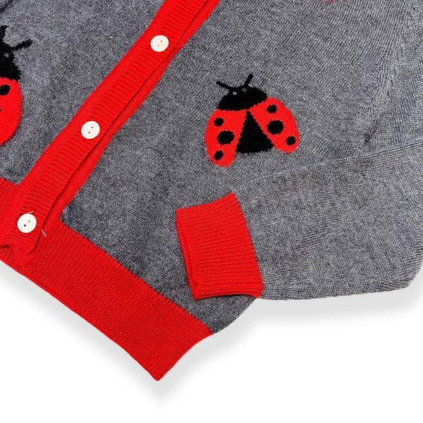 Ladybug Wooly Cardigan