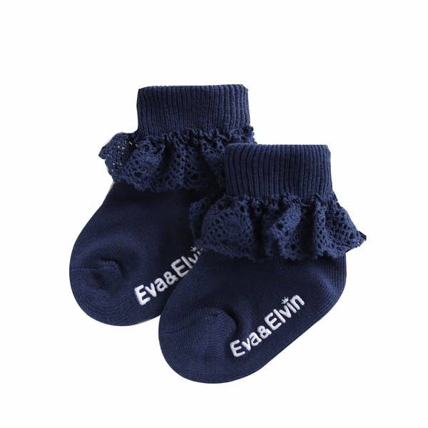 Frill Ankle Socks - Classic Navy