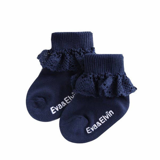 Frill Ankle Socks - Classic Navy