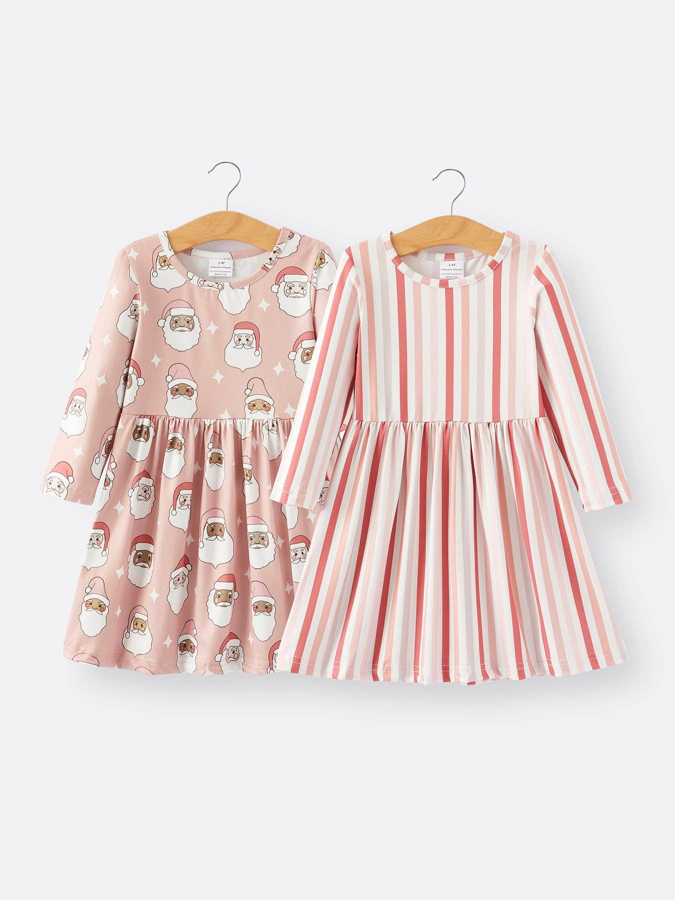 Girls Christmas Santa Print Dress (just the Santa dress)