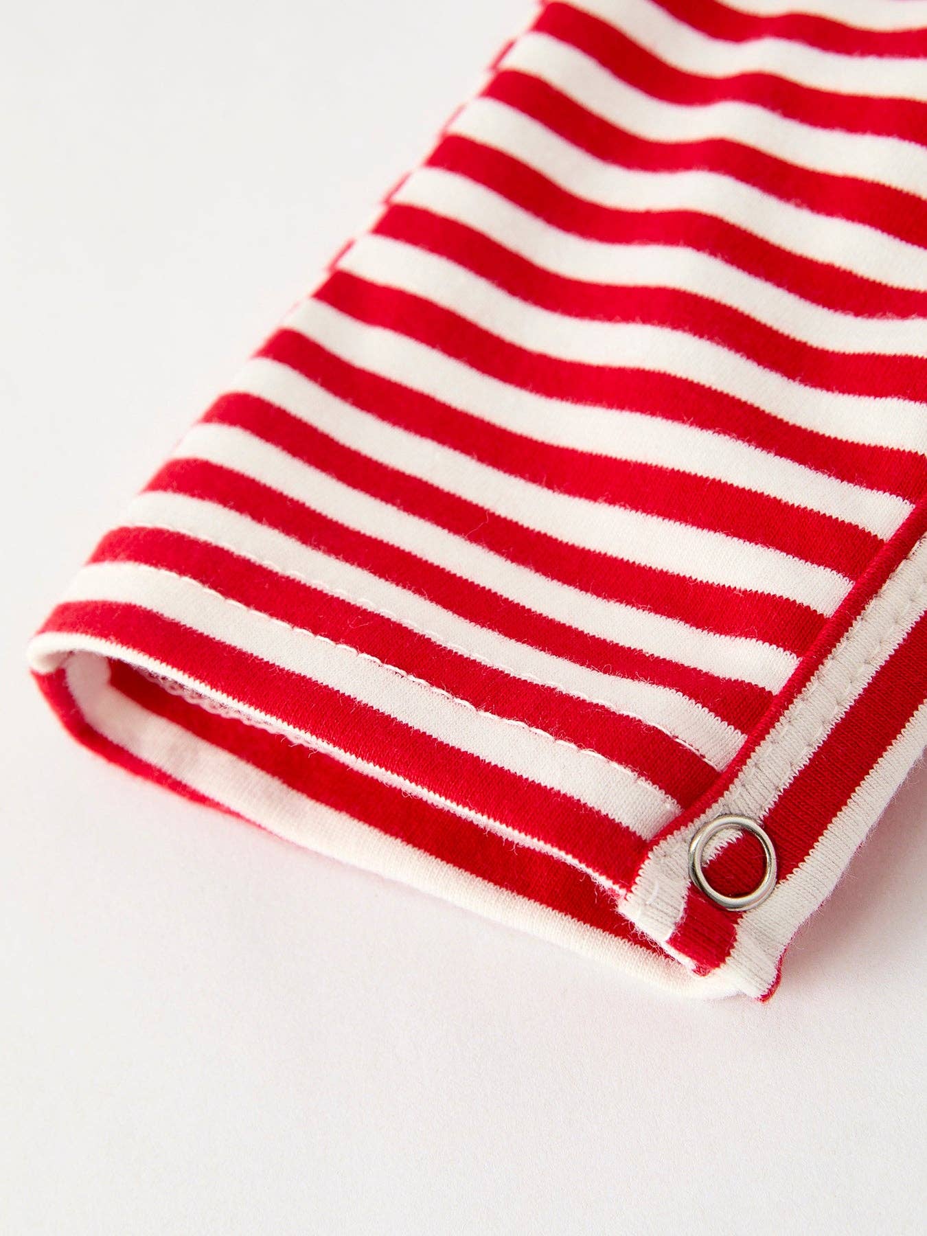 Christmas Candy Cane Smocking Embroidery Striped Baby Boys Romper
