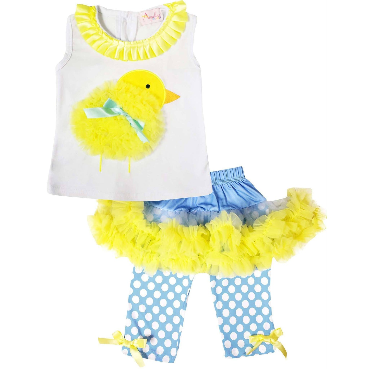 Easter Chick Skirt Tutu Set