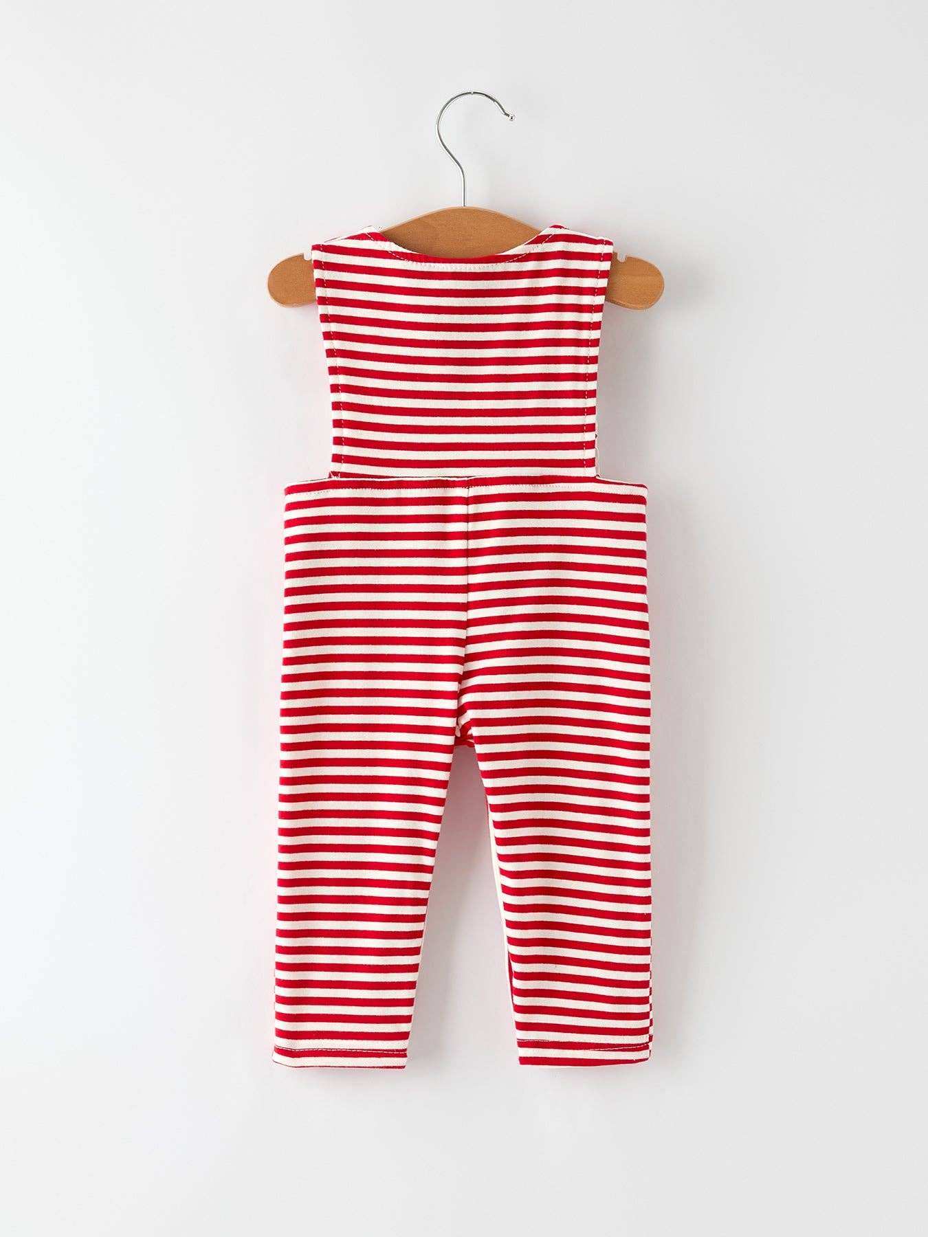 Christmas Candy Cane Smocking Embroidery Striped Baby Boys Romper