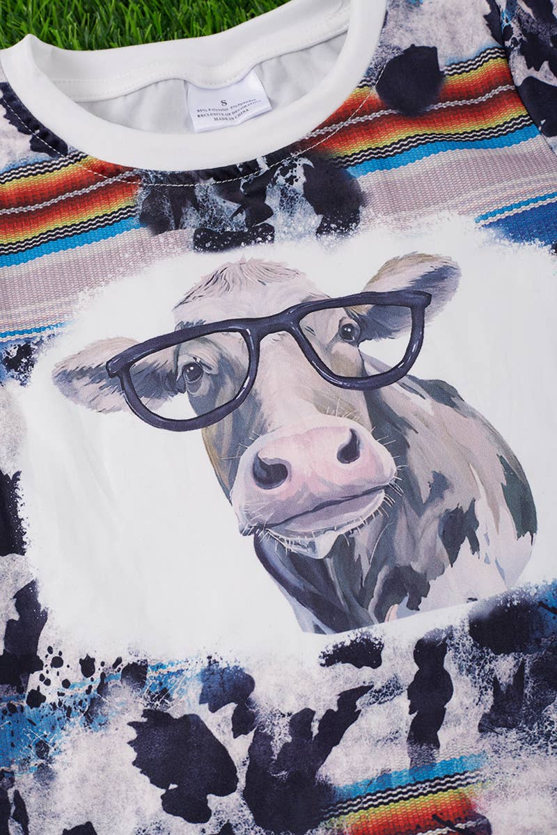 Cow with Glasses Tee