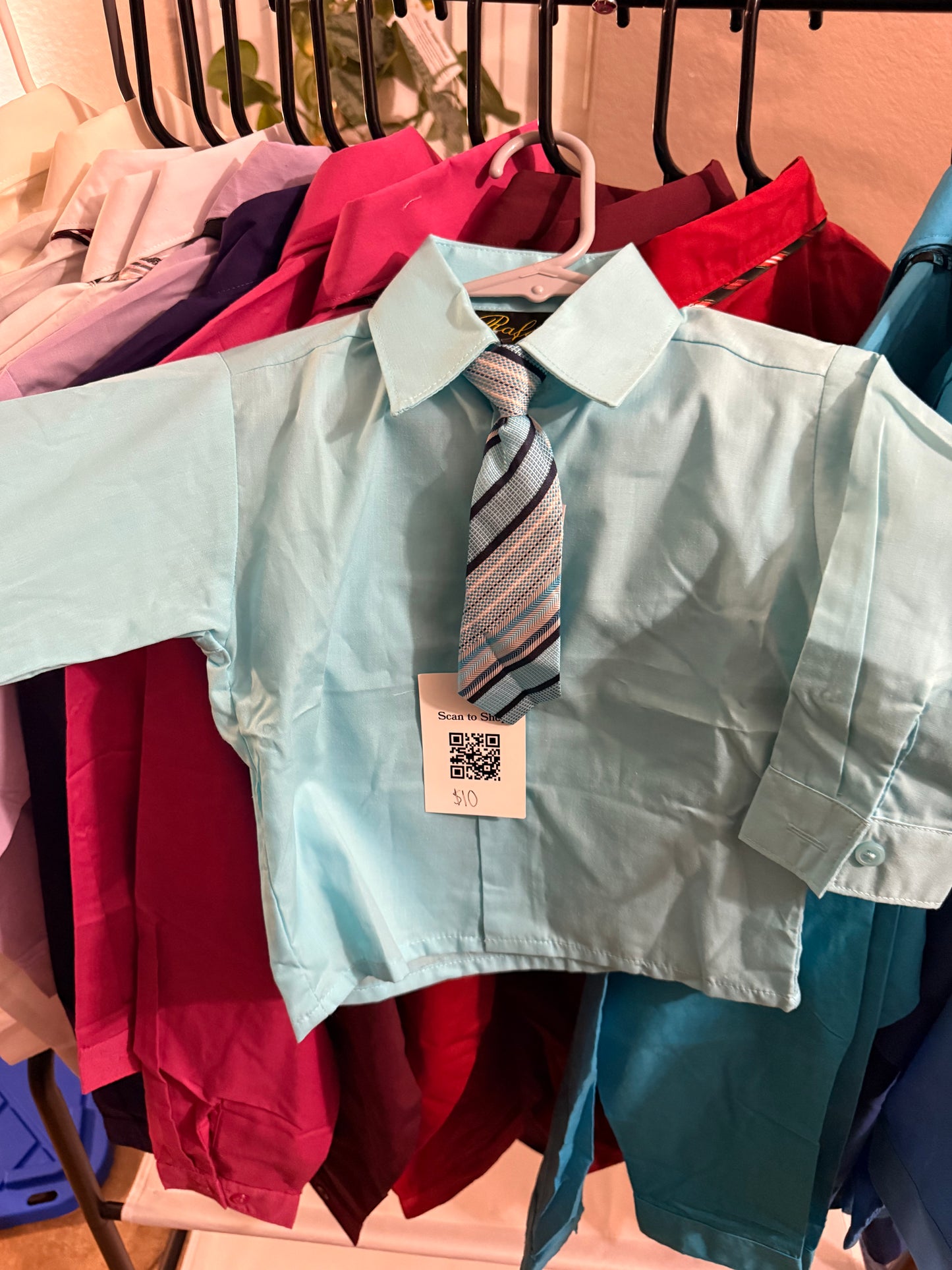 Boys' dress shirt and tie
