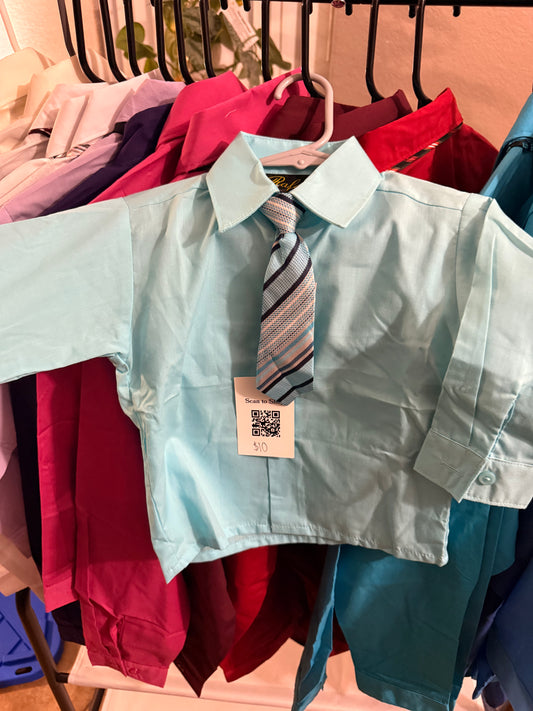 Boys' dress shirt and tie