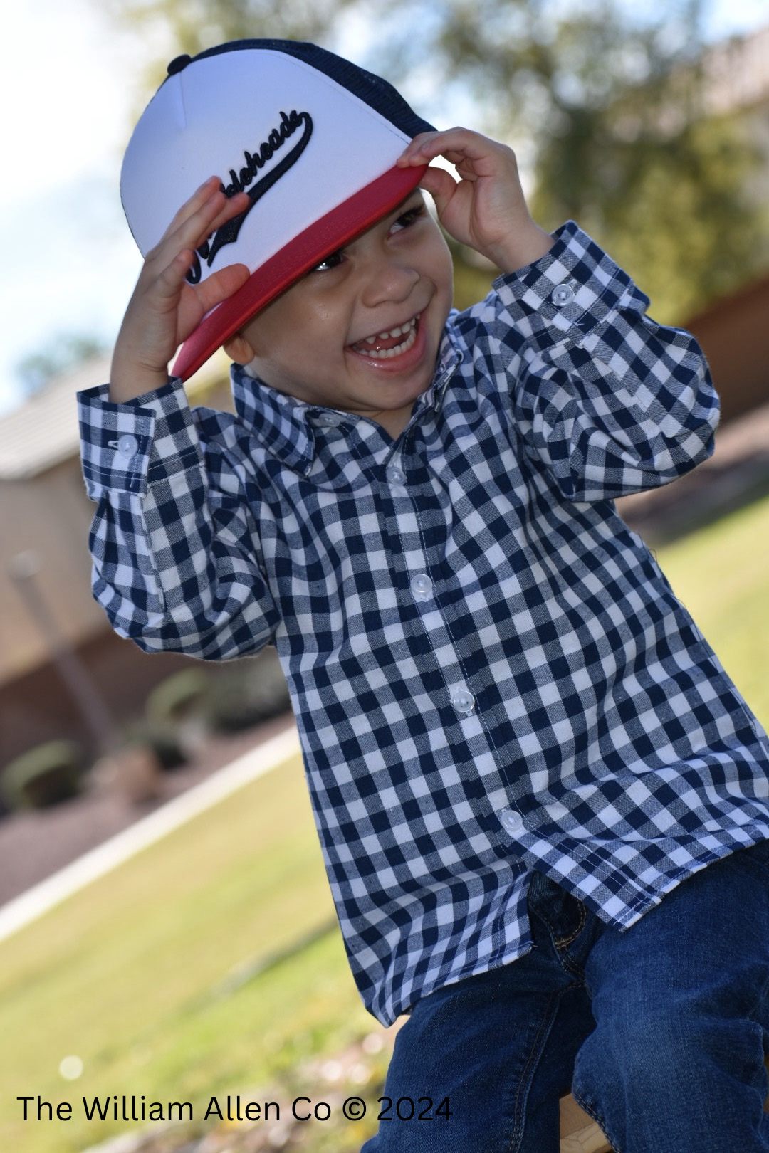 Red & Navy Knuckleheads Trucker Hat