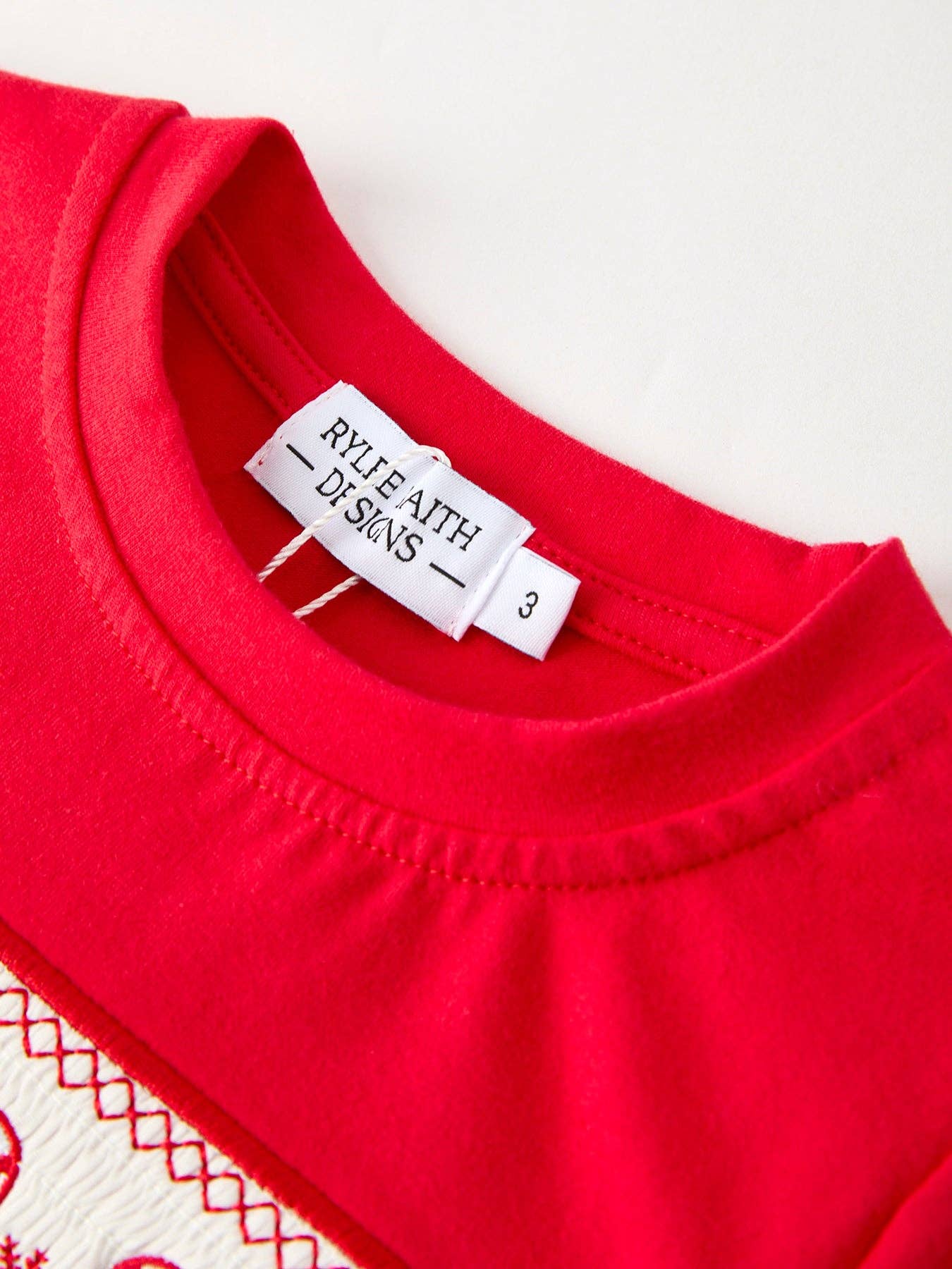 Christmas Candy Cane Smocking Embroidery Striped Boys Set